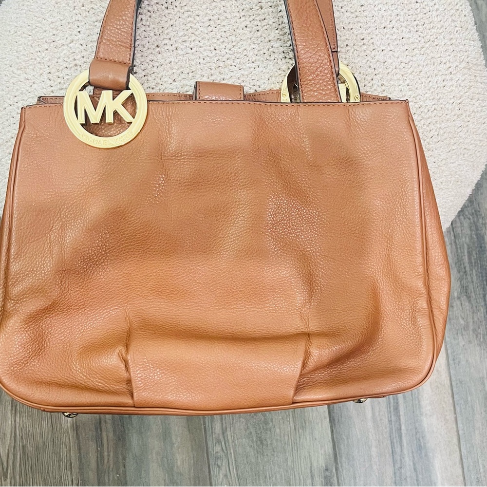 Michael Kors Tan Shoulder Bag with Gold Hardware